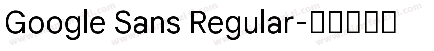 Google Sans Regular字体转换